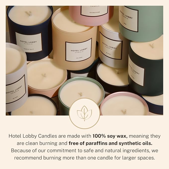 Hotel Lobby Blue Skies Candle – Luxury Hand-Poured 9.75oz Soy Wax - Image 6