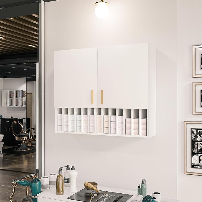 Salon Staion Hair Color Bar Organizers, Hair Color Rack, Barber Station Cabinet - Image 8