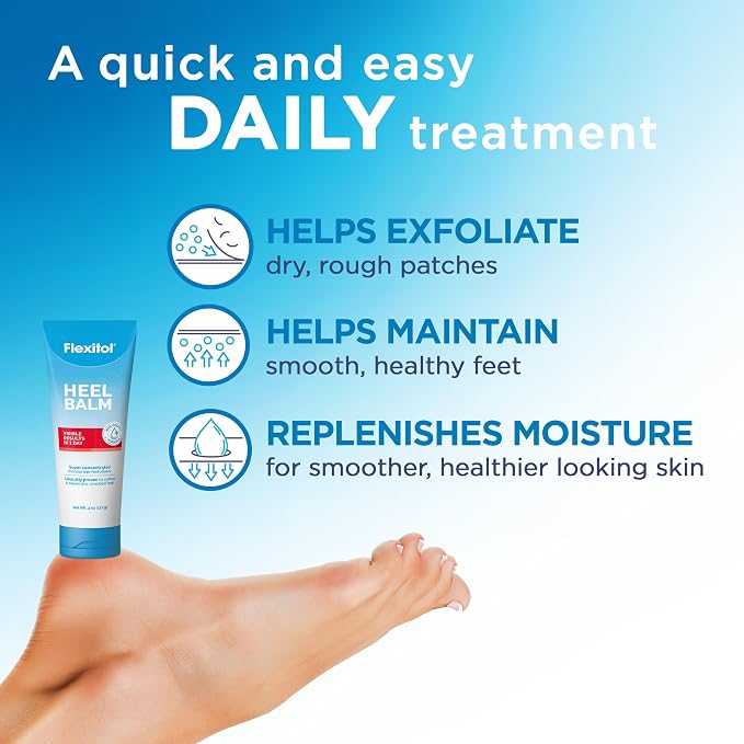 Flexitol Heel Balm Twin Pack, Cracked Heel Cream & Foot Balm, Intensive - Image 5