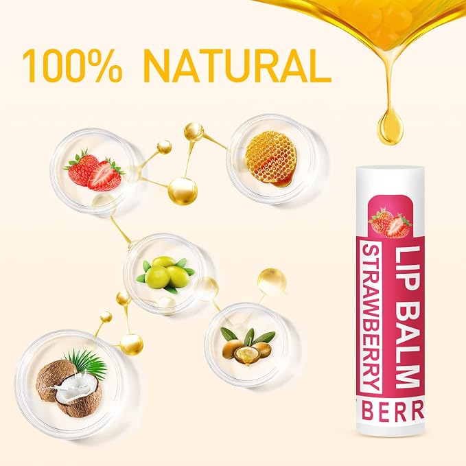 DMSKY 12 Pack Lip Balm, Natural Lip Balm Bulk - Image 4