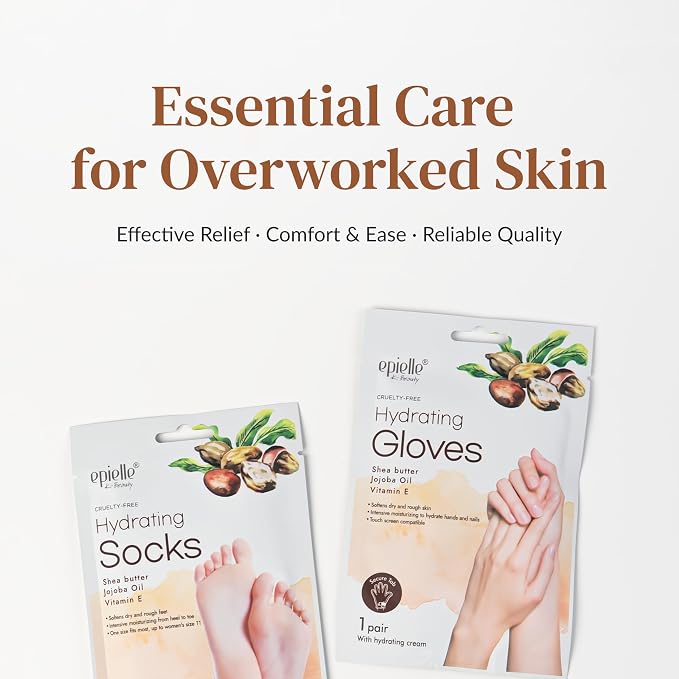 Epielle Hydrating Hand Mask 6 Pairs, Relieve and Soften - Image 7