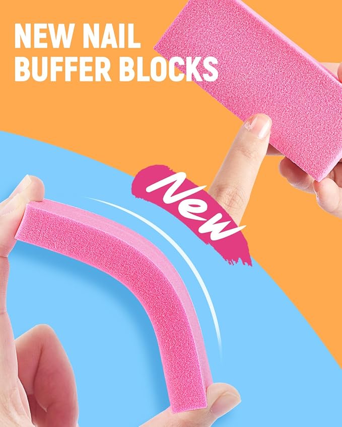 MORGLES Cuticle Remover Tools, Nail Files and Buffers Set - Image 3