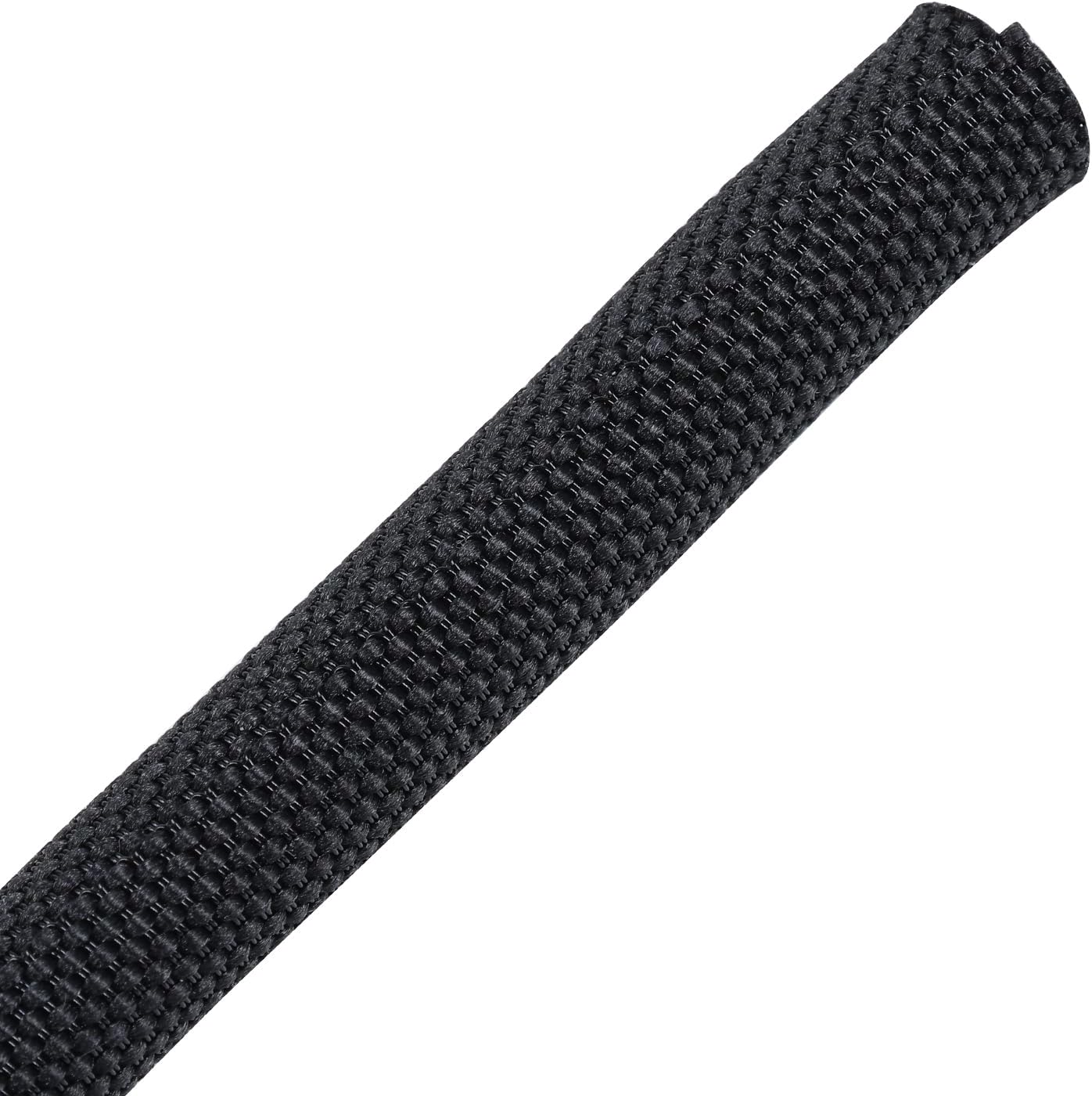 Wire Sheathing Self Wrap Wire Loom Braided Mesh Woven Cable Sleeve for Automotive/Electrical Wires Cable Cord Protector (5/16" - 36ft)