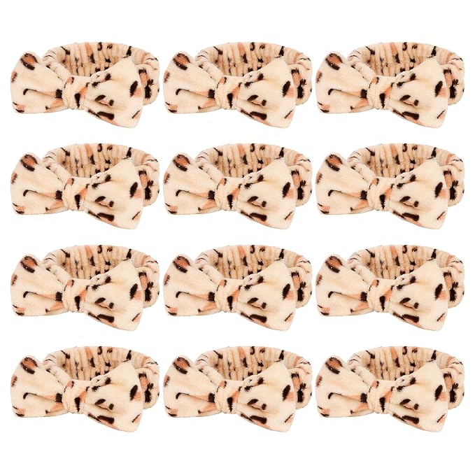 Casoty Leopard Print Spa Skincare Headband Head Bands or Washing Face Cute Face by Casoty