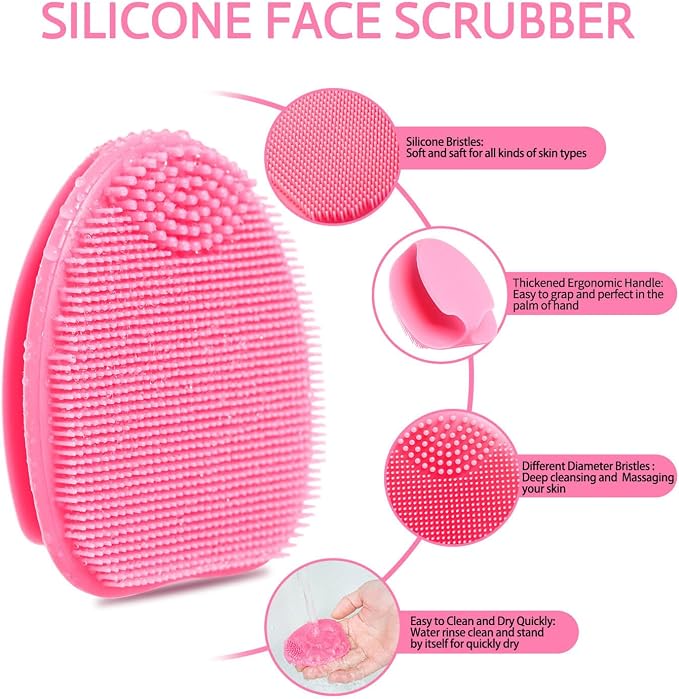 Soft Silicone Face Scrubber, Facial Cleansing Brush, Face Washing Bruhs - Image 8