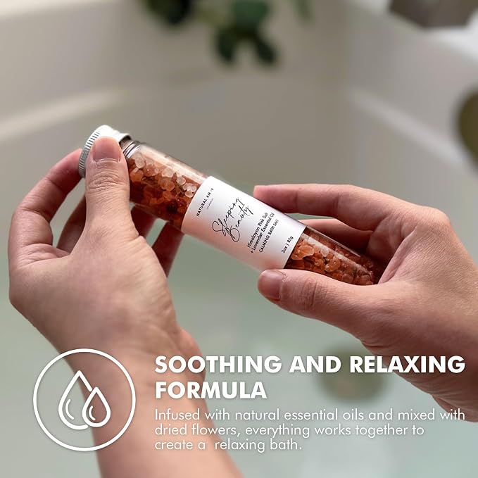 Natural Amor Natural Bath Salt Gift Set – 4 Pack Tubes - Image 5