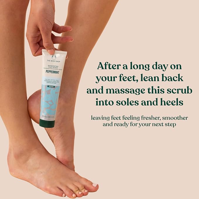The Body Shop Peppermint Invigorating Foot Scrub | Cooling Exfoliator - Image 4
