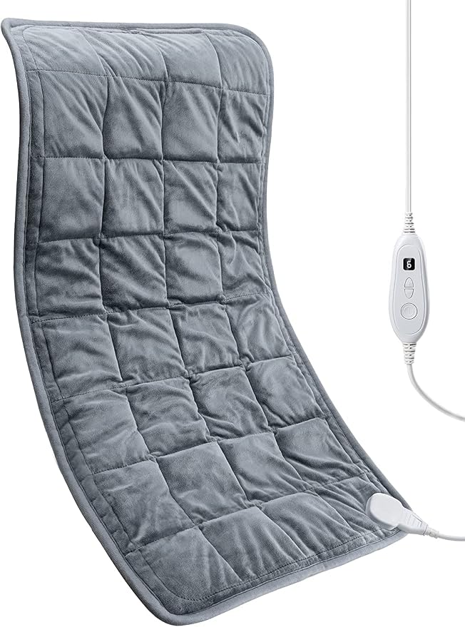 Weighted Heating Pad 17''x 33" XXXL Electric Heating Pad by Evajoy
