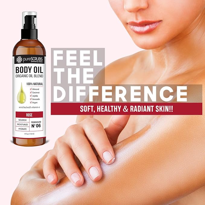pureSCRUBS Ultra Moisturizing Rose Body Oil Spray - Image 6