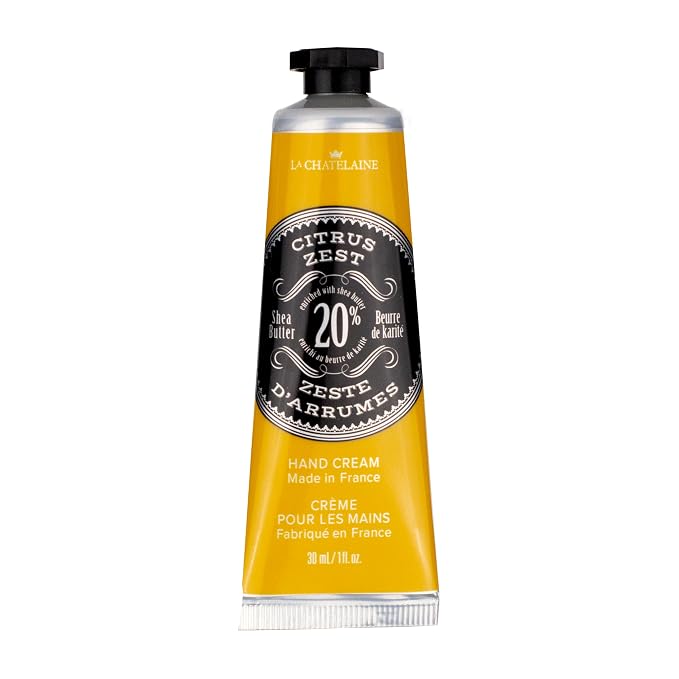 La Chatelaine 20% Shea Butter Hand Cream Travel Size, Organic Argan Oil by LaChatelaine