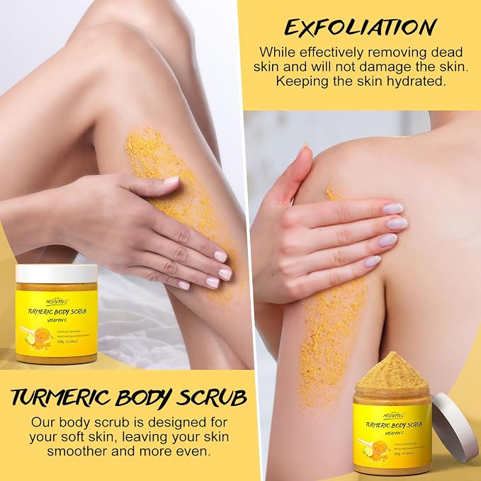 POP MODERN.C Turmeric and Vitamin C Body Scrub Remove Dead Skin Improve Dark - Image 2