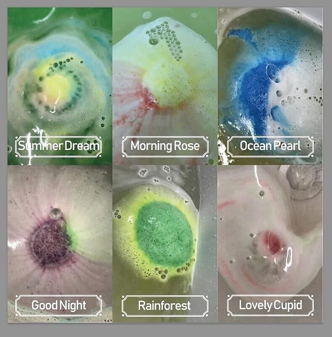 INTEYE Organic Bath Bombs Gift Set, 24 Handmade Fizzies Rich in Essential Oil - Image 2