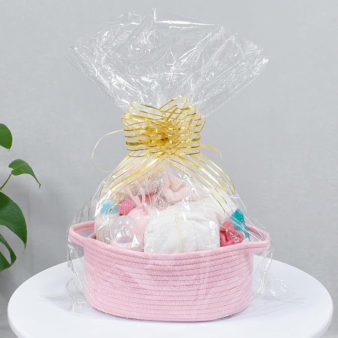 ABenkle Small Basket, Rope Room Shelf Storage Basket, Cat Dog Toys Basket Chest - Image 7