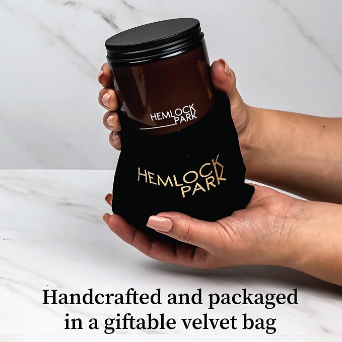Hemlock Park Crackling Wood Wick Candle Handcrafted - Image 2
