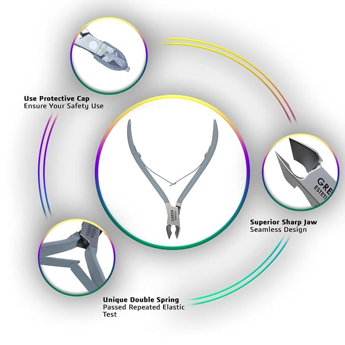 Professional Cuticle Trimmer Nail Cuticle Cutter Stainless Steel Cuticle Nippers - Image 4