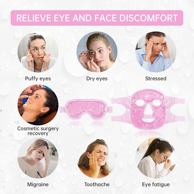 ZNÖCUETÖD Face Eye Mask Ice Pack - Image 3