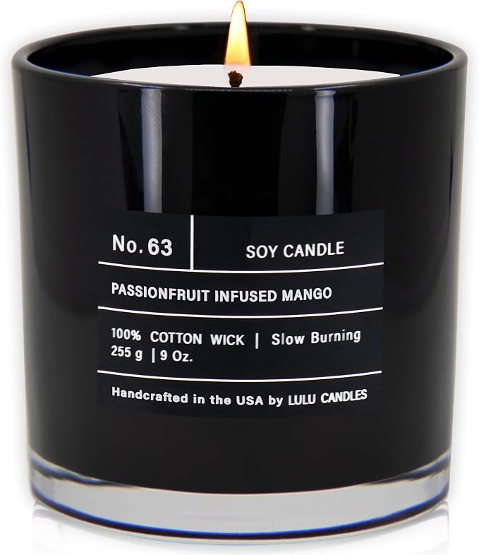 Lulu Candles | Passionfruit Infused Mango | Highly Scented Premium Candles in by LULUCANDLES