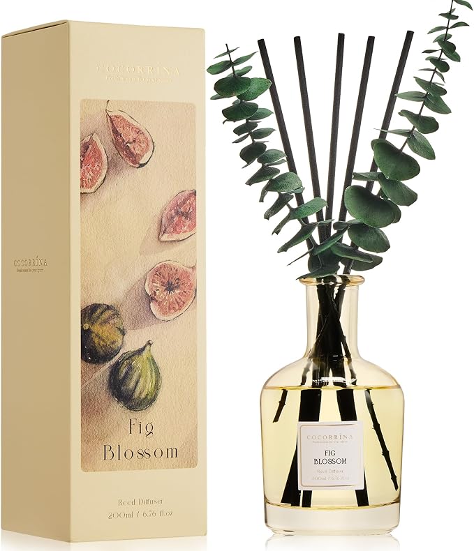 COCORRÍNA Fig Blossom Reed Diffuser – 6.76 oz Essential Oil by COCORR%C3%8DNA
