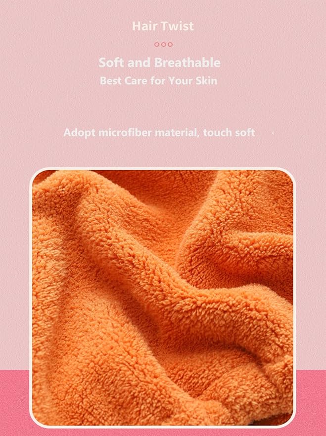 Hair Drying Towel for Kids Girls, Cute Cartoon Absorbent Quick Drying Bath Wrap - Image 7