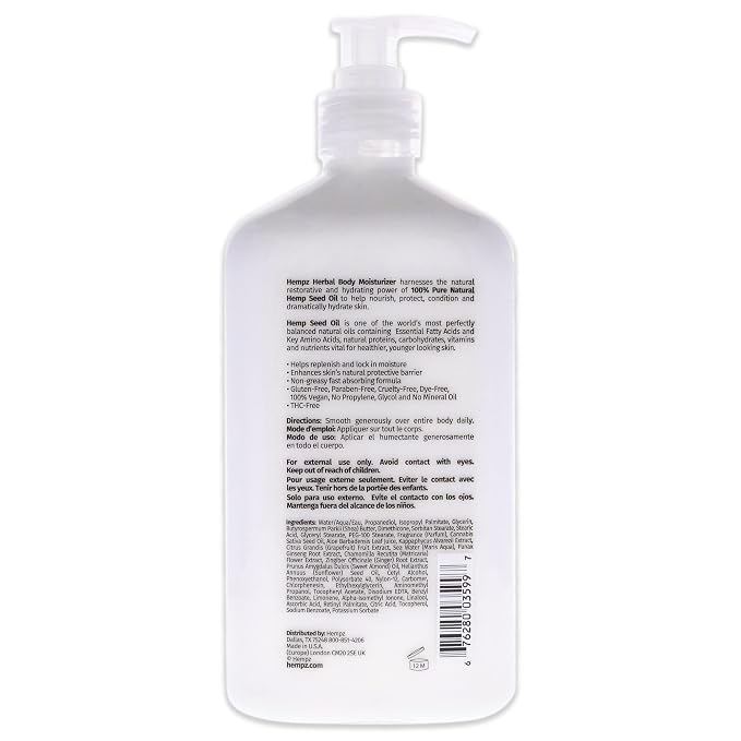 Hempz Body Lotion Pink Pomelo & Himalayan Sea Salt Daily Moisturizing Cream - Image 2