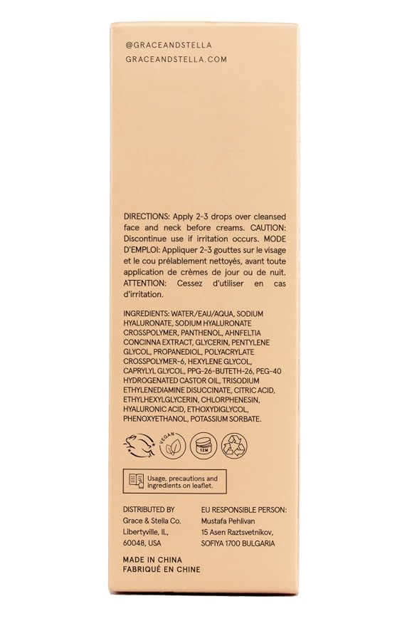 grace & stella Award Winning Hyaluronic Acid Serum Hydrating Hyaluronic Acid - Image 9