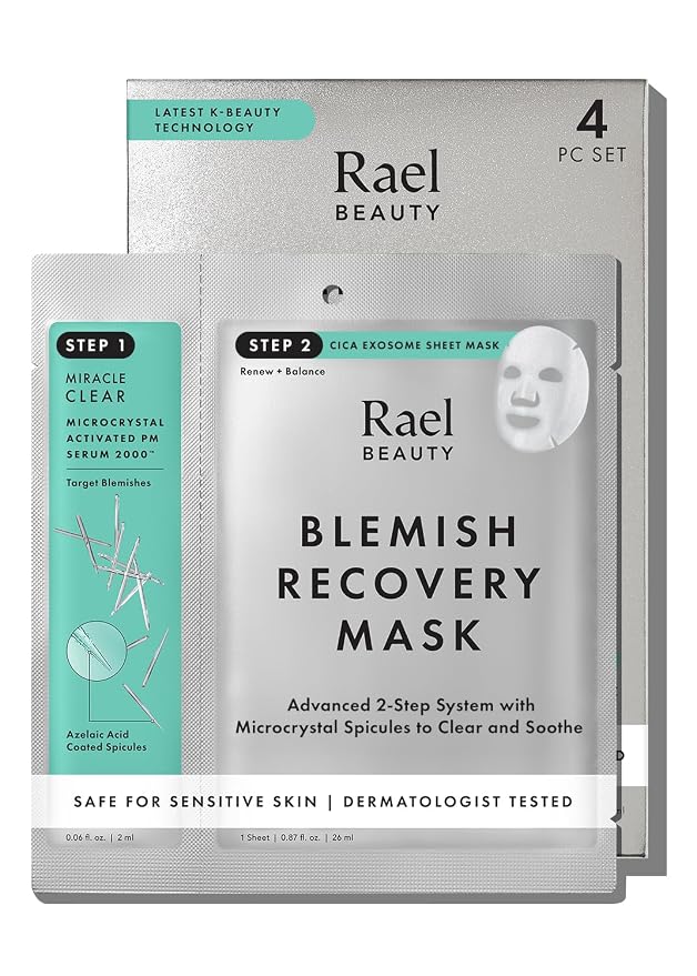 Rael Face Mask – Deep Hydration & Moisturizing Sheet Masks, Daily Skincare by Rael