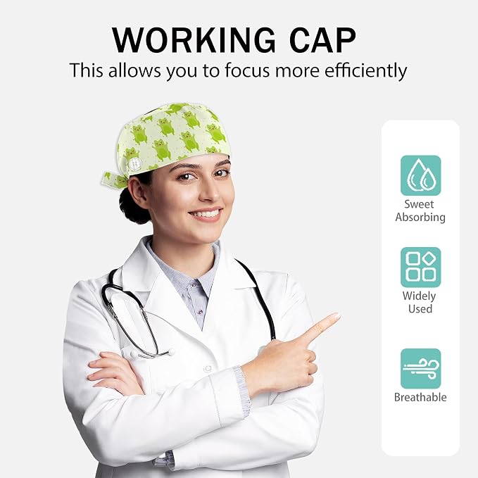 2 Pcs Working Cap with Sweatband - Image 2