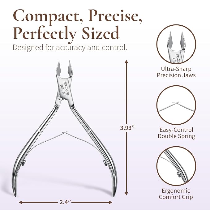 Professional Cuticle Cutter & Pusher Trimmer Manicure Tools - Image 3