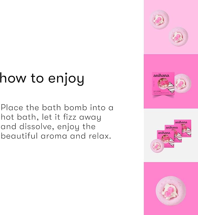 ANIHANA Bath Bomb with Coconut Oil, Paraben Free, Hand-Crafted Luxury Fizzers - Image 4