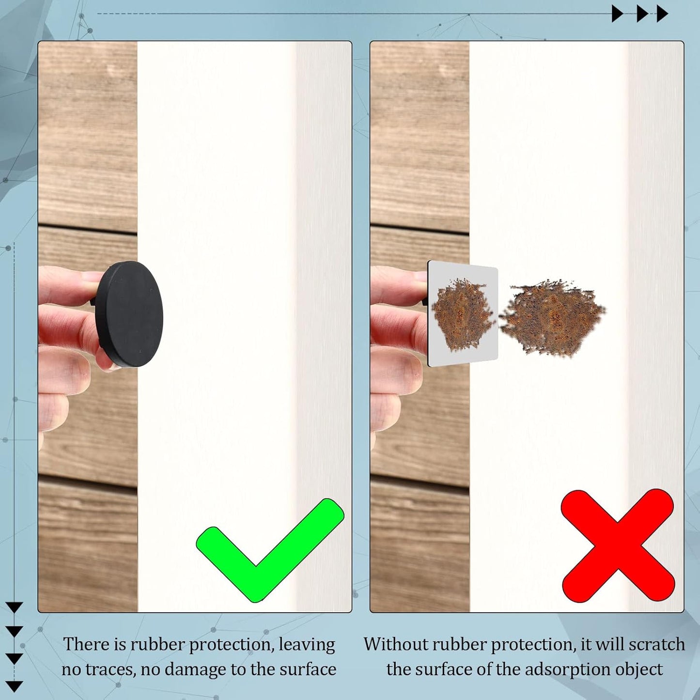 Yookeer 230 Pieces Magnetic Zip Tie Mount Multipurpose Cable Holder Magnets Magnetic Wire Management Bases with Heavy Duty Zip, Mount Nylon Cable Ties in Total (43 mm)
