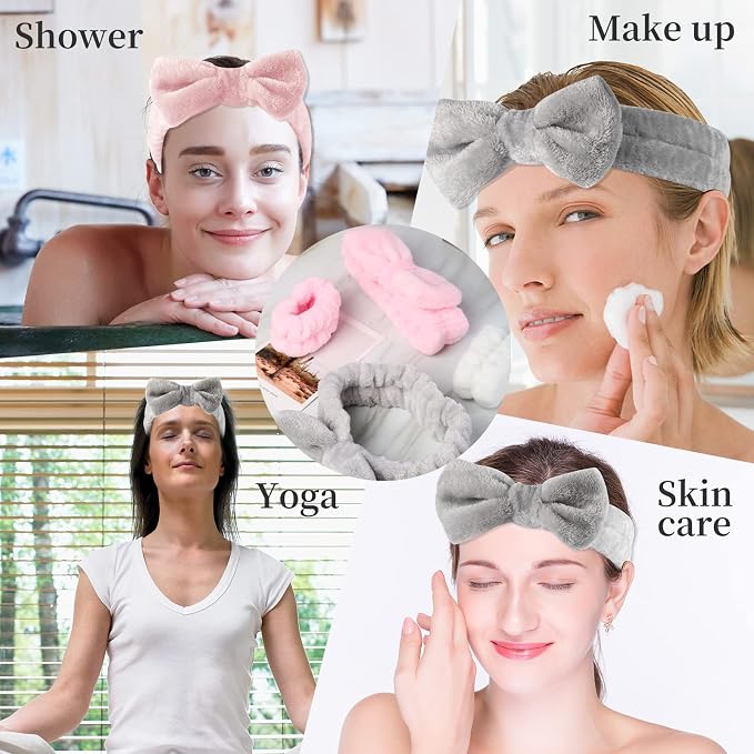 SLNZAPTY 12 PCS Face Wash Headband Wristband Set - Image 6