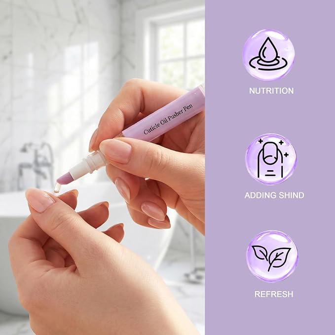 4-in-1 Cuticle Oil Pusher Pen, 2026 New Cuticle Pusher Oil Pen Nail Cuticle Pen - Image 8