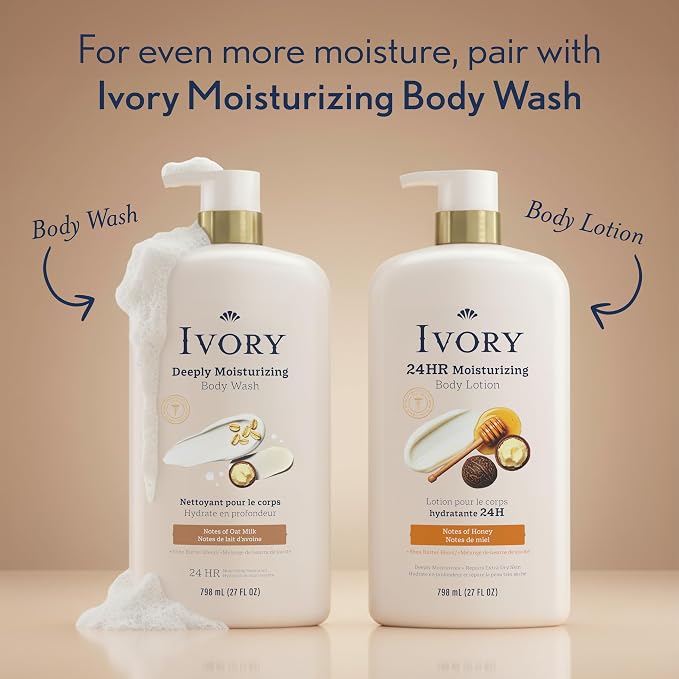 Ivory Hand & Body Lotion, 24hr Moisturizing, Repairs Extra Dry Skin, All Day - Image 10