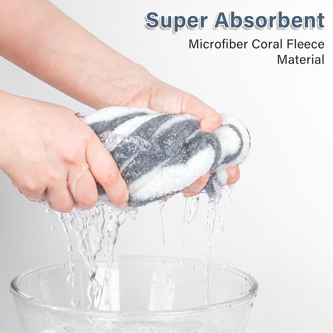 Microfiber Hair Towel Wrap, Quick Dry Hair Turbans - Image 3