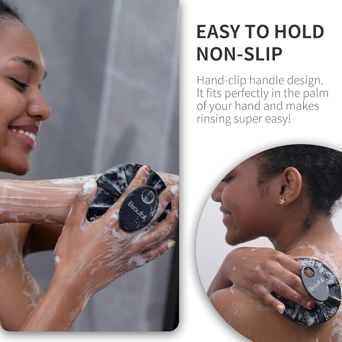 Silicone Body Scrubber with Scrub Net, BEAUTAIL 2 Pack – Rich Foam and - Image 6