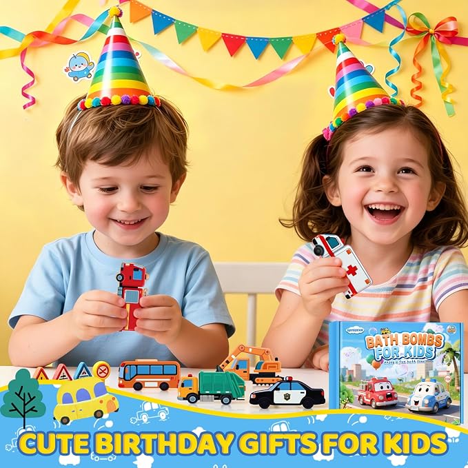 Bath Bombs for Kids, Perfect Mothers Day Gifts for Kids Girls, Handcrafted Car - Image 6