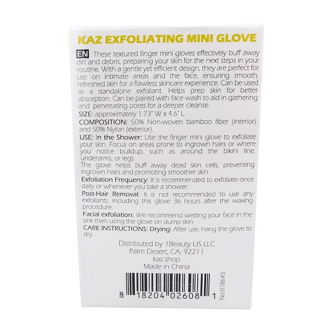 Waxness Kaz Exfoliating Mini Glove Finger Scrubber - Image 3