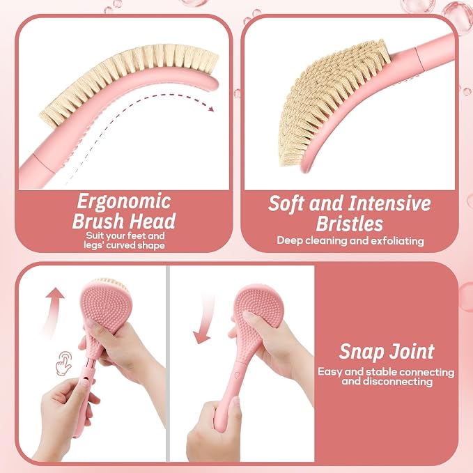Foot Brush/Foot File/Silicone Body Scrubber Set, 3-in-1 Foot Scrubber - Image 4