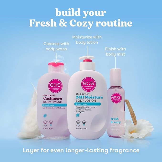 eos Cashmere Body Wash – Fresh & Cozy, Moisturizing Body Wash, Creamy Gel - Image 7