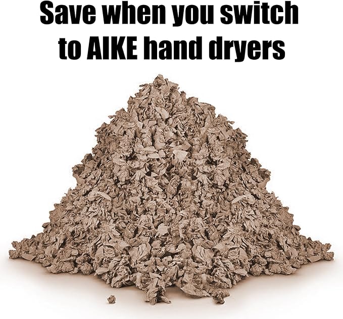 AIKE Elephant Power Commercial Hand Dryer High Speed Auto Warm Wind, Matte - Image 6