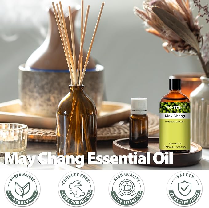 PHATOIL May Chang Essential Oil, Pure Premium Natural Oil - Image 3