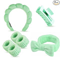 7 Pcs Spa Set, Facial Headband and Wristband Set, Skincare Accessories by Unknown