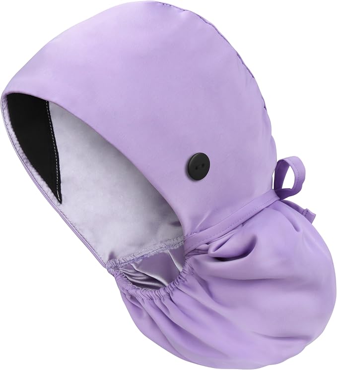Satin Lined Scrub Cap, Adjustable Surgical Cap by IRIS+CRAFT