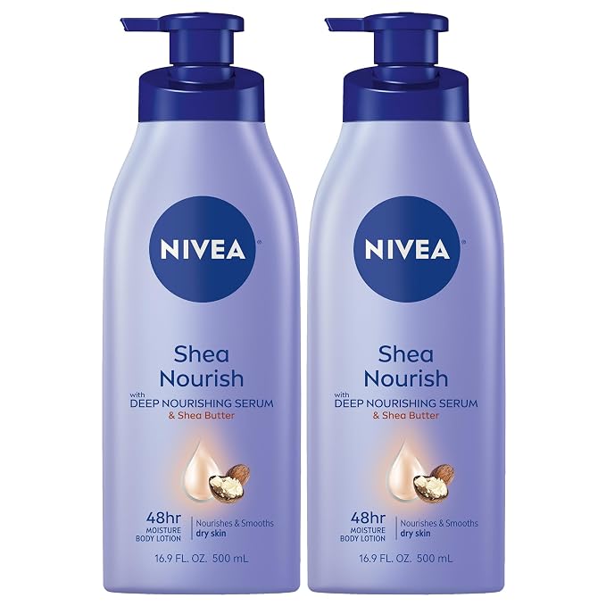 NIVEA Smooth Daily Moisture Body Lotion, Shea Butter 16.9 oz by Nivea