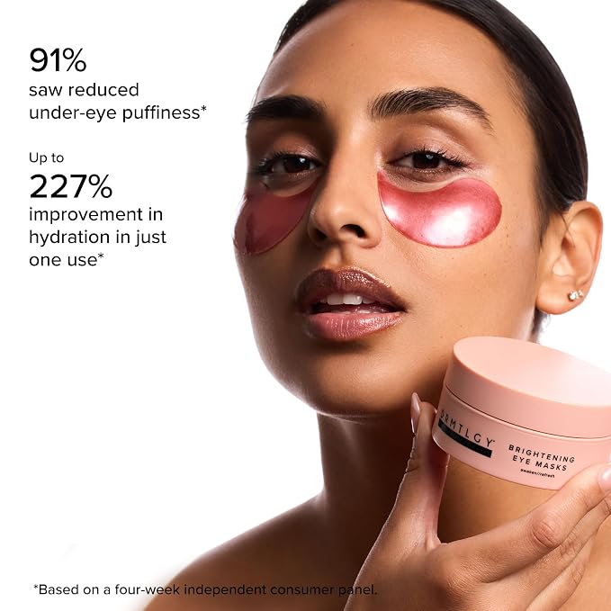 DRMTLGY Brightening Eye Masks – Biodegradable Hydrogel Under Eye Patches - Image 3