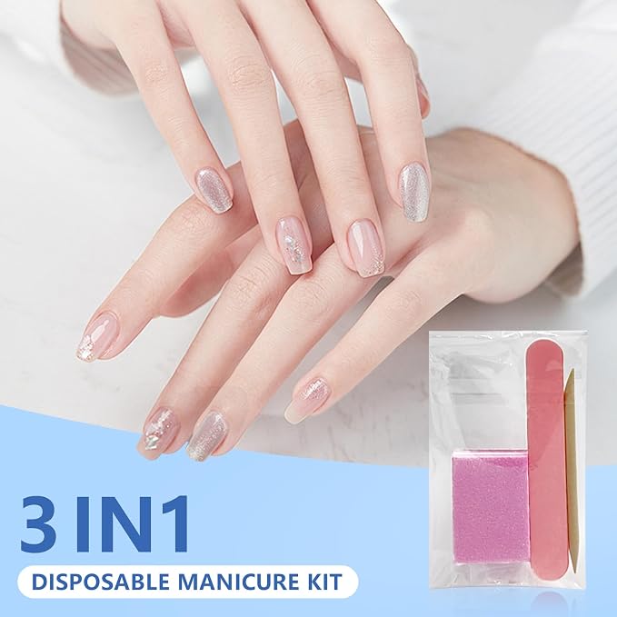 Disposable Manicure kit Individually Package, Mini Nail Buffer, Nail File - Image 3