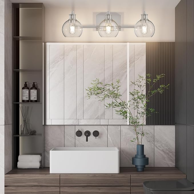 Tipace 3 Lights Vanity Light Bathroom Light Fixture Over Mirror - Image 6