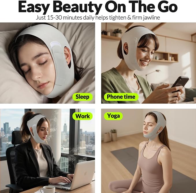 Gua Sha Facial Tool & V Line Lifting Mask - Image 5