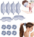 12Pcs Silk Sleep Masks Satin Eye Mask Silky Eyes Cover Blindfold Eyeshade Hair by WJingYiJia