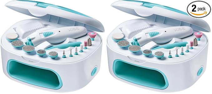 KISS Power File X Nail Dryer, All-in-One Nail Care Kit by KISS